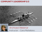 [Archived Webinar, December 2012] Community Leadership 2.0